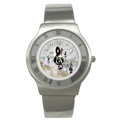 Dancing On A Clef Stainless Steel Watch