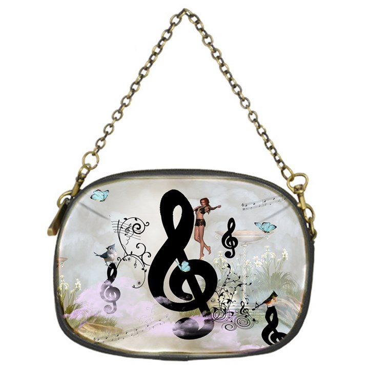 Dancing On A Clef Chain Purse (One Side)