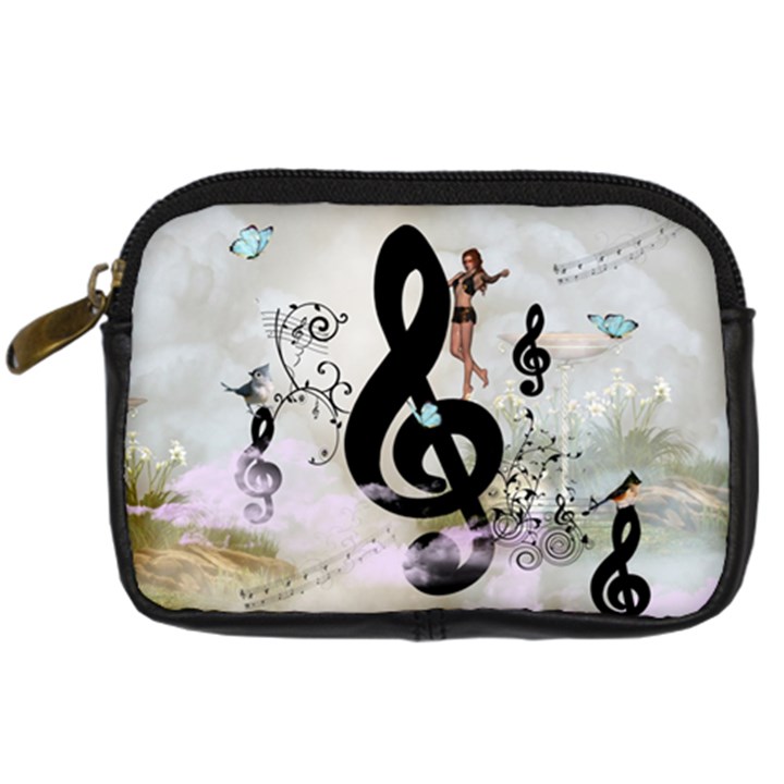 Dancing On A Clef Digital Camera Leather Case