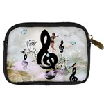 Dancing On A Clef Digital Camera Leather Case Back