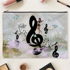 Dancing On A Clef Cosmetic Bag (XXXL)