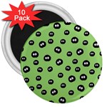 Totoro - Soot Sprites Pattern 3  Magnets (10 pack)  Front