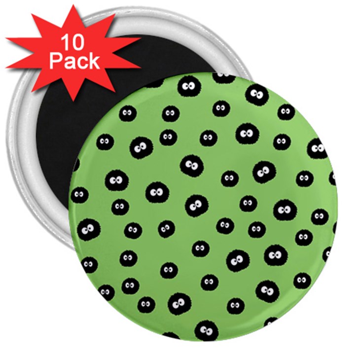 Totoro - Soot Sprites Pattern 3  Magnets (10 pack) 