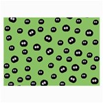 Totoro - Soot Sprites Pattern Large Glasses Cloth (2-Side) Front