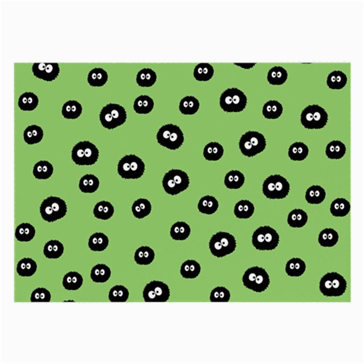 Totoro - Soot Sprites Pattern Large Glasses Cloth (2-Side)