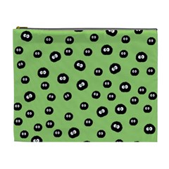 Totoro - Soot Sprites Pattern Cosmetic Bag (xl) by Valentinaart