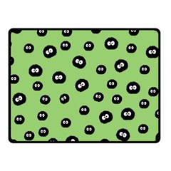 Totoro - Soot Sprites Pattern Fleece Blanket (small) by Valentinaart