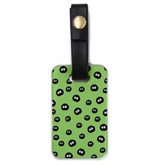 Totoro - Soot Sprites Pattern Luggage Tags (one Side)  by Valentinaart