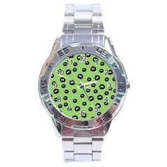 Totoro - Soot Sprites Pattern Stainless Steel Analogue Watch by Valentinaart