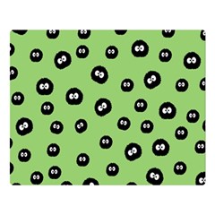 Totoro - Soot Sprites Pattern Double Sided Flano Blanket (large)  by Valentinaart