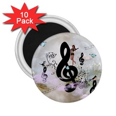 Dancing On A Clef 2.25  Magnets (10 pack) 