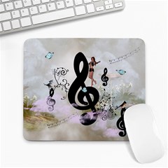 Dancing On A Clef Large Mousepads