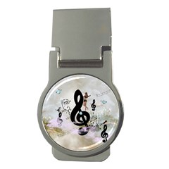 Dancing On A Clef Money Clips (Round) 