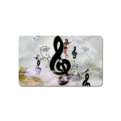 Dancing On A Clef Magnet (Name Card)