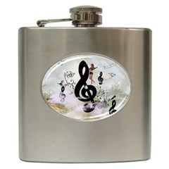 Dancing On A Clef Hip Flask (6 oz)