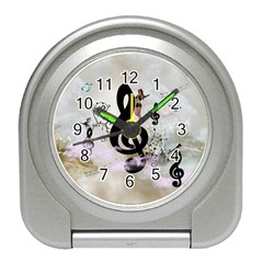 Dancing On A Clef Travel Alarm Clock