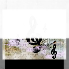 Dancing On A Clef Rectangular Jigsaw Puzzl