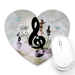 Dancing On A Clef Heart Mousepads by FantasyWorld7