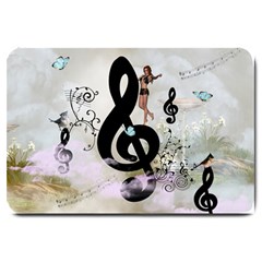 Dancing On A Clef Large Doormat 