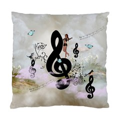 Dancing On A Clef Standard Cushion Case (One Side)