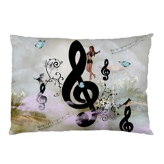 Dancing On A Clef Pillow Case