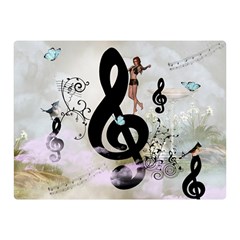 Dancing On A Clef Double Sided Flano Blanket (Mini) 