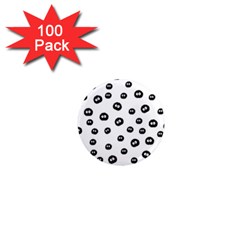 Totoro - Soot Sprites Pattern 1  Mini Magnets (100 Pack)  by Valentinaart