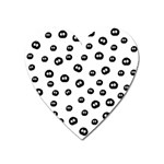 Totoro - Soot Sprites Pattern Heart Magnet Front