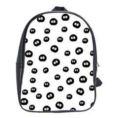 Totoro - Soot Sprites Pattern School Bag (large) by Valentinaart