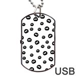 Totoro - Soot Sprites Pattern Dog Tag USB Flash (One Side) Front