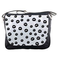 Totoro - Soot Sprites Pattern Messenger Bag by Valentinaart