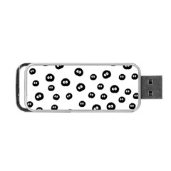 Totoro - Soot Sprites Pattern Portable Usb Flash (two Sides) by Valentinaart