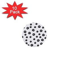 Totoro - Soot Sprites Pattern 1  Mini Buttons (10 Pack)  by Valentinaart