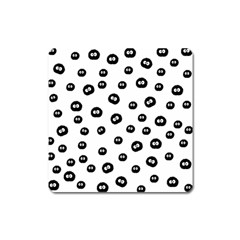 Totoro - Soot Sprites Pattern Square Magnet by Valentinaart