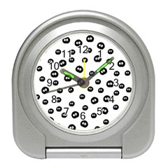 Totoro - Soot Sprites Pattern Travel Alarm Clock by Valentinaart