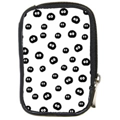 Totoro - Soot Sprites Pattern Compact Camera Leather Case by Valentinaart