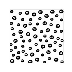 Totoro - Soot Sprites Pattern Small Satin Scarf (square) by Valentinaart