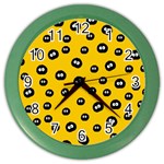 Totoro - Soot Sprites Pattern Color Wall Clock Front