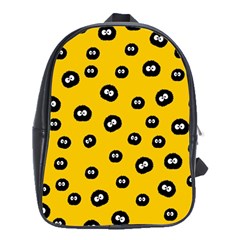 Totoro - Soot Sprites Pattern School Bag (xl) by Valentinaart