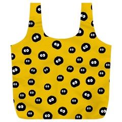 Totoro - Soot Sprites Pattern Full Print Recycle Bag (xl) by Valentinaart