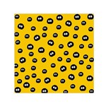 Totoro - Soot Sprites Pattern Small Satin Scarf (Square) Front