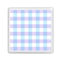 Gingham Duo Aqua On Lavender Memory Card Reader (square) by retrotoomoderndesigns