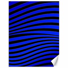 Black And Blue Linear Abstract Print Canvas 12  X 16  by dflcprintsclothing