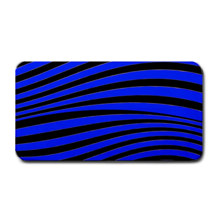 Black And Blue Linear Abstract Print Medium Bar Mats