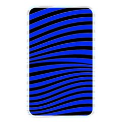 Black And Blue Linear Abstract Print Memory Card Reader (rectangular) by dflcprintsclothing