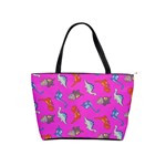 Dinosaurs - Fuchsia Classic Shoulder Handbag Front