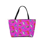 Dinosaurs - Fuchsia Classic Shoulder Handbag Back