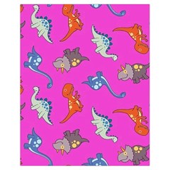 Dinosaurs - Fuchsia Drawstring Bag (Small)