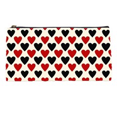 Red & Black Hearts - Eggshell Pencil Cases by WensdaiAmbrose