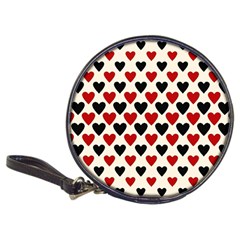 Red & Black Hearts - Eggshell Classic 20-cd Wallets by WensdaiAmbrose